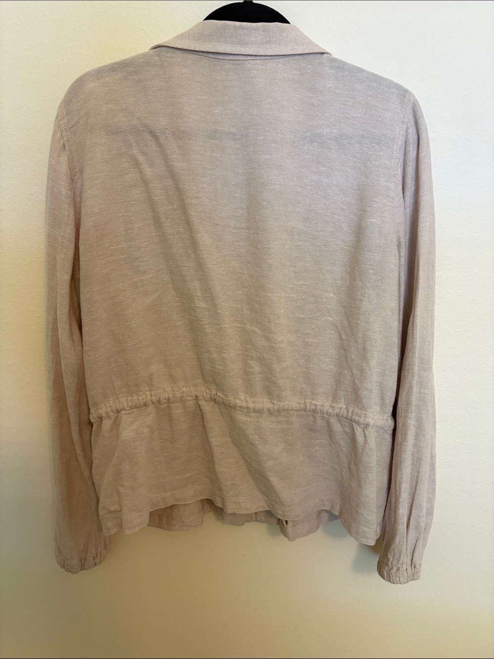 LOFT Light Beige Drawstring Utility Jacket - Picture 2 of 4